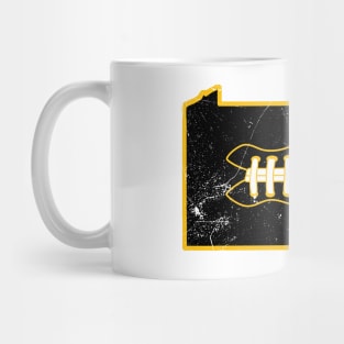 PA Football - White/Black/Gold Mug